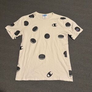 Champion Off-White Tee with Oreos
